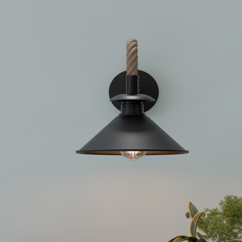 Mairead Wall Sconce, Black Gold Inner, No