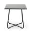 Table d'appoint 18,15 po x 18,26 po de couleur grise, avec une structure en fer et une finition en fer-1727735176