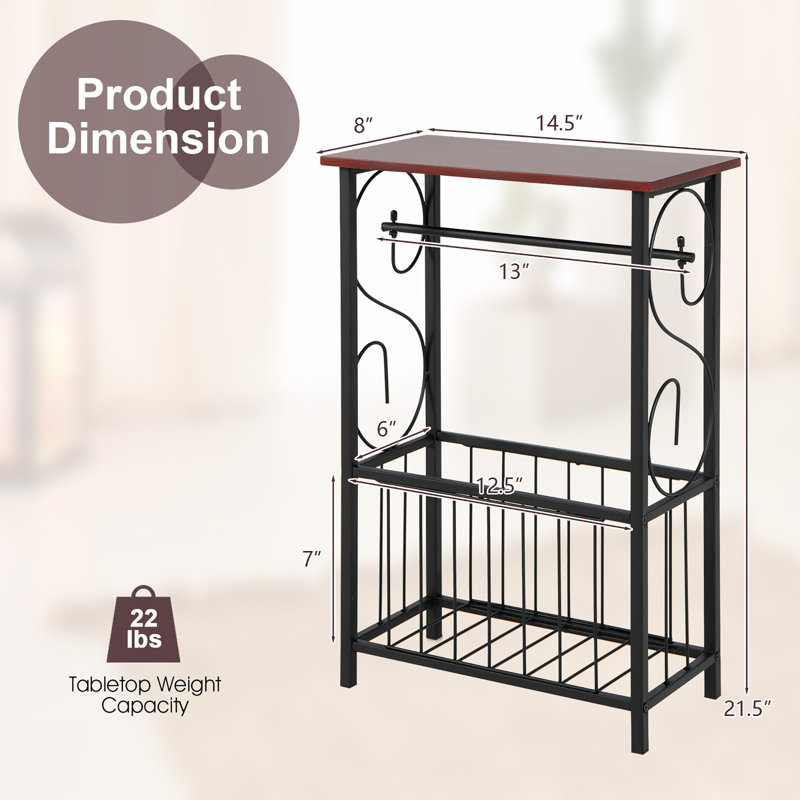 Table de bout avec rangement Evalie