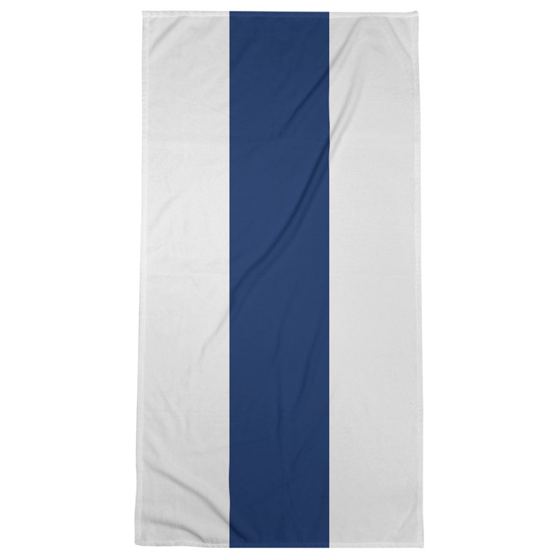 Edmonton Lightweight Bath Towel, White/Orange/White, Microfiber