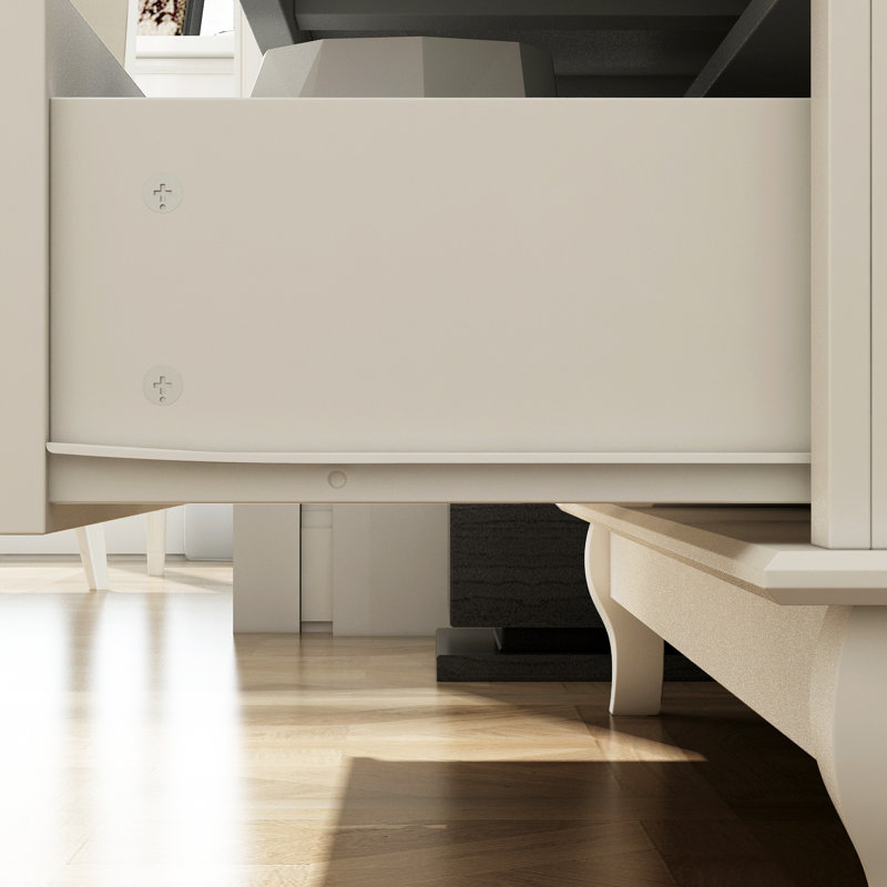 Commode à neuf tiroirs de style élégant, Blanc