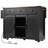 53.7 Inch Farmhouse Kitchen Island With Power Outlet, Sliding Barn Doors, And Drop Leaf For Enhanced Storage And Mobility-1672666538