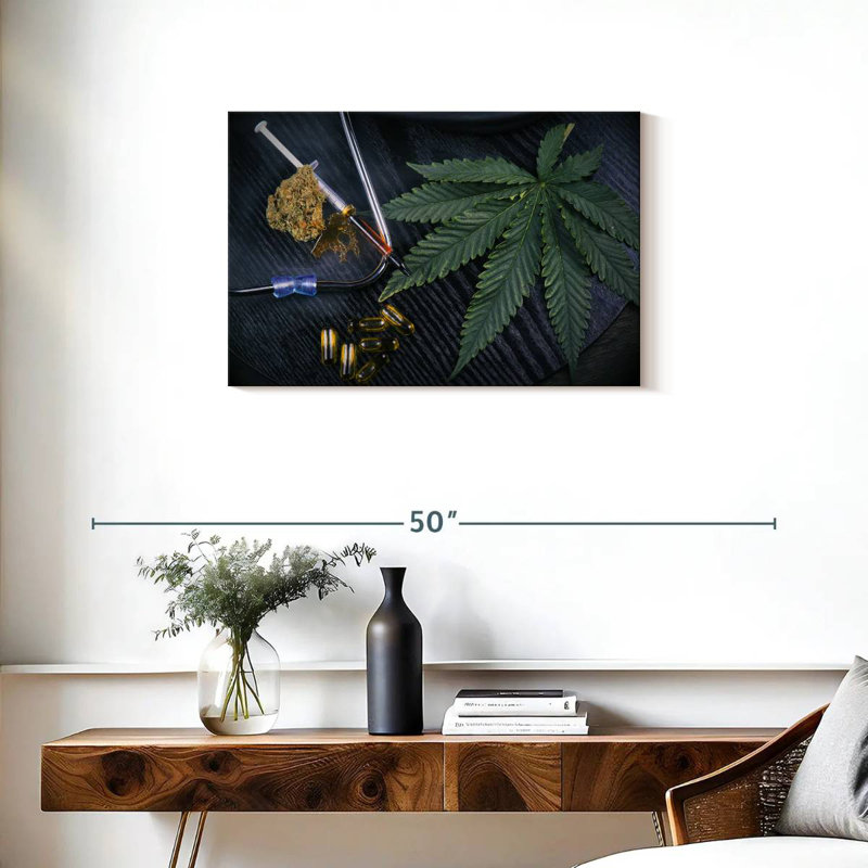 Senne Medicinal Marijuana Leaf, 20" H x 30" W