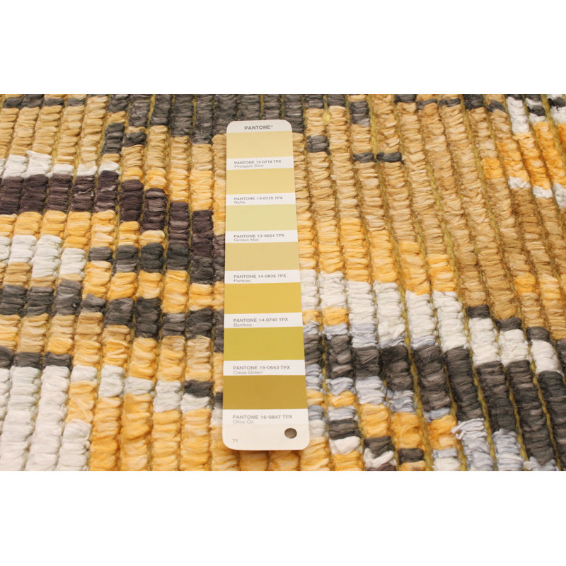 Tapis unique en laine noué à la main nouvel âge de 5 pi 3 po x 7 pi 9 po Interlandi