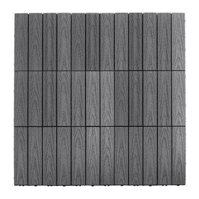 UltraShield Naturale 12'' L x 12'' W Composite Interlocking Deck Tile