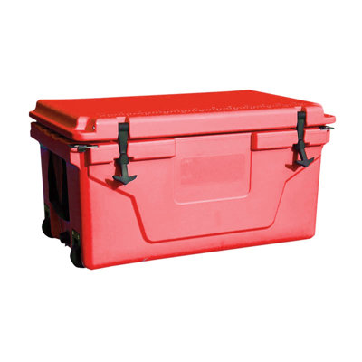 Red Outdoor Camping Picnic Fishing Portable Cooler 65QT Portable Insulated Cooler Box