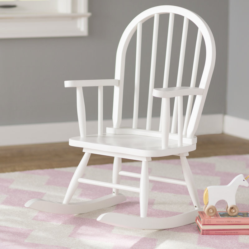 Chaise berçante pour enfants, Blanc