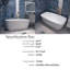 59'' x 29''  Freestanding Acrylic Soaking Bathtub in White