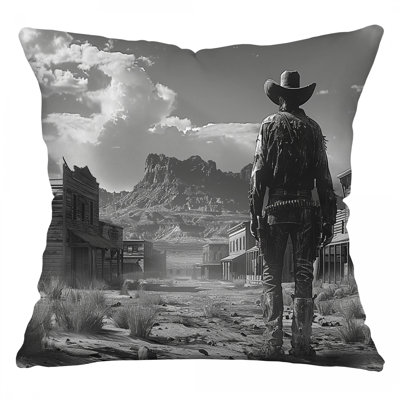 Coussin Cowboy, sergé de coton Western