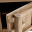 Table d'appoint gauche Sachin 28,5 po en pin massif recyclé, pin recyclé brun naturel-1773503206