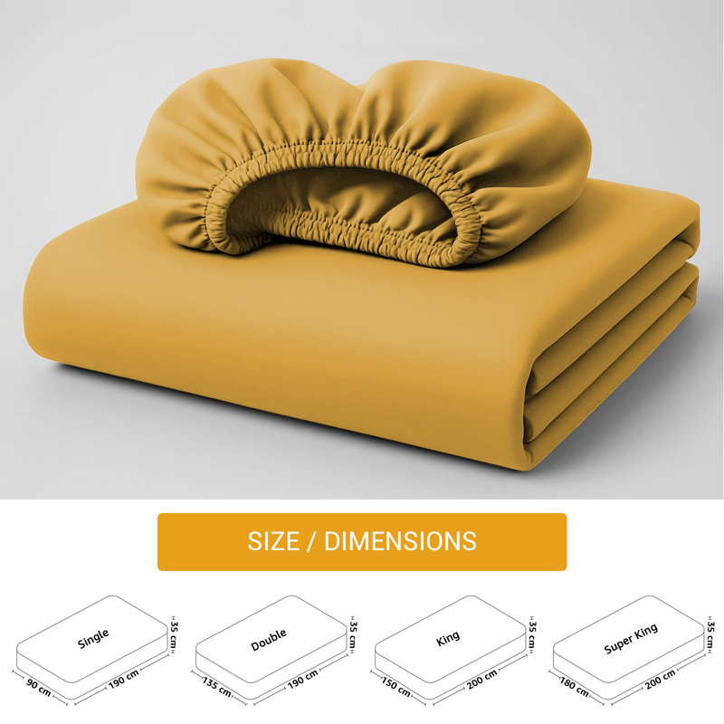 100% Cotton Flatweave Fitted Sheet, Single (3')