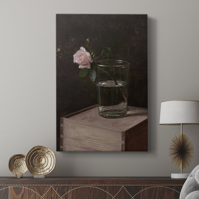Imprimé floral rétro CCLxxix - galerie sur mesure, H 18 po x l 12 po