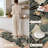 Botanical Fan Non-Slip Washable Kitchen Mats