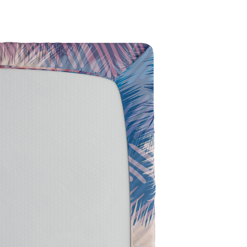 Microfiber Abstract Fitted Sheet, Queen Fitted Sheet