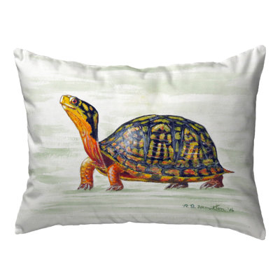  Happy Turtle Outdoor Rectangular Pillow Cover & Insert