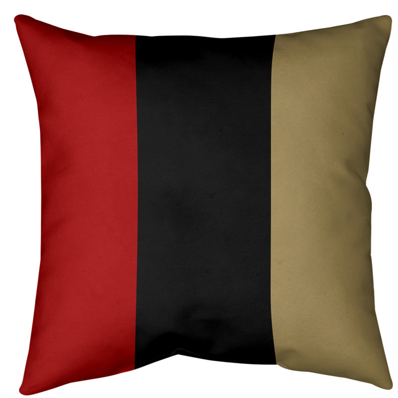 Coussin décoratif d'intérieur/d'extérieur, 18 po x 18 po, Noir