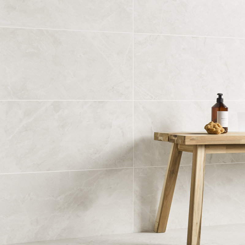 Dapple 11,81 po X 23,62 po Carrelage mural et de plancher en porcelaine polie aspect marbre (11,62 pieds carrés / caisse)