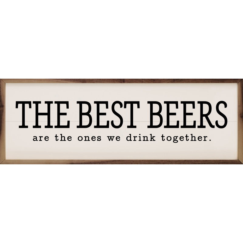 The Best Beers White, 4" H x 12" W