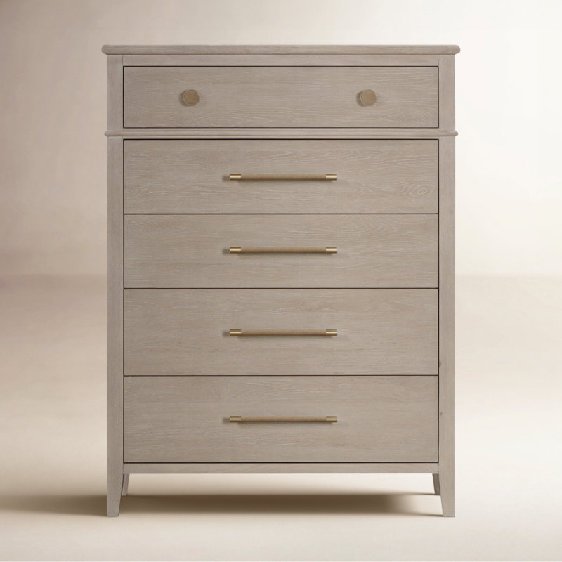 Honey 42'' W 5 - Drawer Dresser