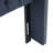 Upholstered Headboard For Queen, Button With Double Nailhead Trim, Navy Upholstery, Adjustable Black Metal Legs Queen Bed, Decoration, In Black, Assembly Required, Tool Included-1684857913