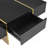 Modern Multi-Storage Rectangle Sofa Table with Golden Wood-1394367986