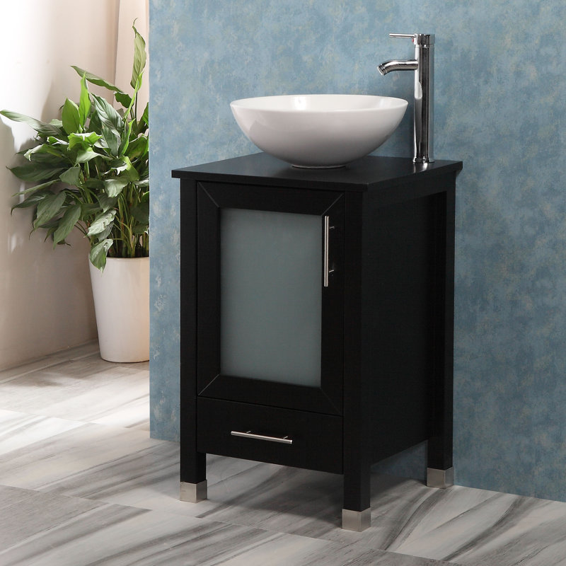 Ensemble de meuble-lavabo simple l 20 po Brannum, Noir