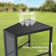 Ahsha Powder Coated Steel Outdoor Side Table