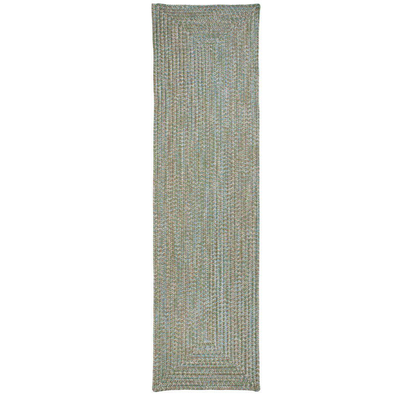 Tapis intérieur / extérieur réversible - vert ruppie maritime Tabb, Tapis de couloir 2 pi x 5 pi