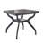 Newton Square with Solid Wood Base Dining Table