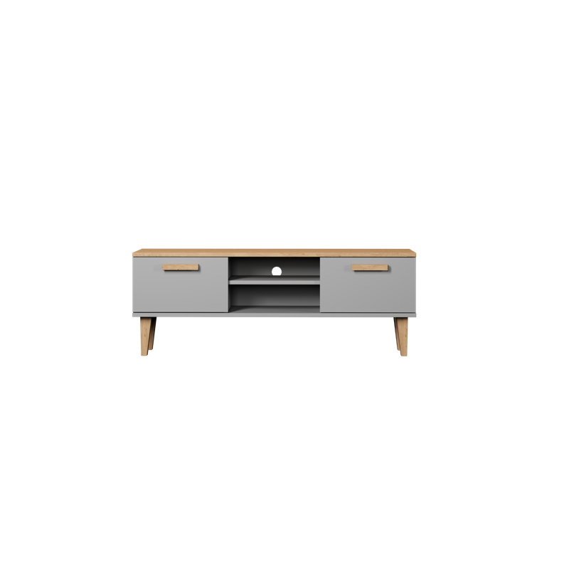 Amirah TV Stand for TVs up to 50", Grey/Brown