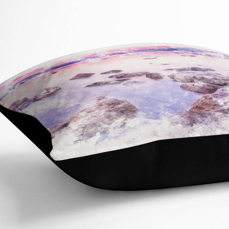 Square Cushion, Black, 40cm H x 40cm W x 15cm D