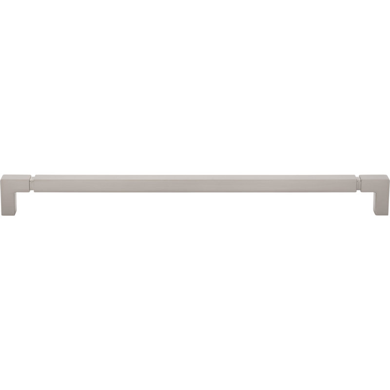 Langston Bar Pull, Brushed Satin Nickel, 12" Center To Center