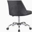 Chaise de bureau réglable grise et chromée