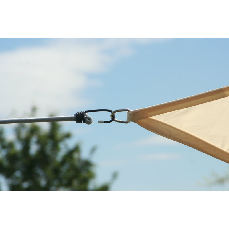 Nonatum 3.6m x 3.6m Triangle Shade Sail, Cream
