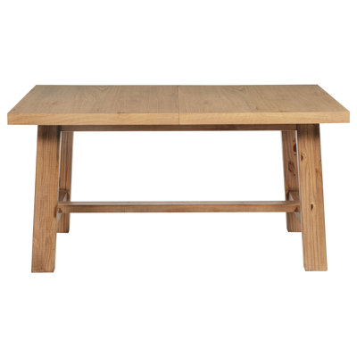 Natural Brown Extension Leaf Dining Table
