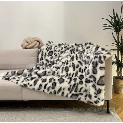Tipton Stylish Sofa Shawl, Grey & Black, 78.7 x 59.1 inches | 100% Polyester, Non-Slip Underside | Machine Washable at 68°F | Perfect for Home Decor & Protection, Soft and Durable Design for Everyday Use