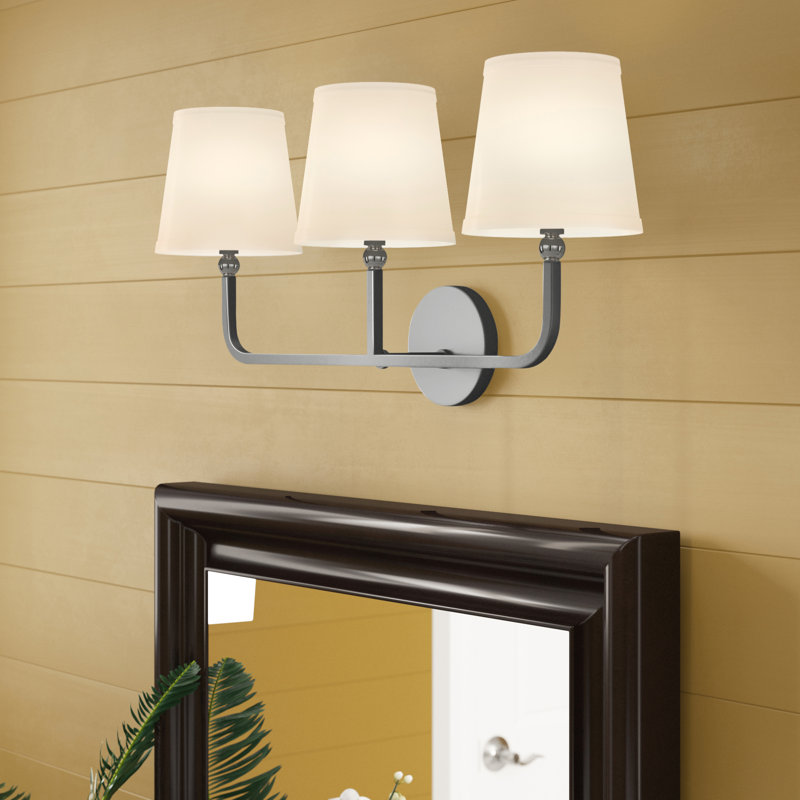 Éclairage pour meuble-lavabo à intensité variable Climsland, Nickel brossé, 3