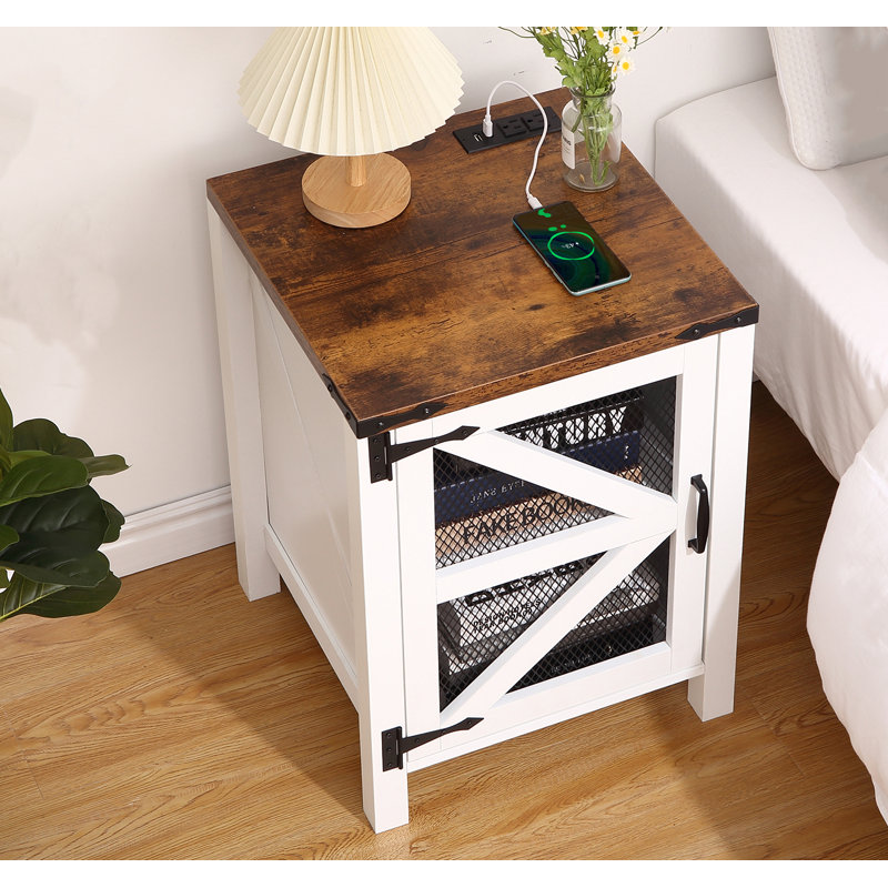 18cm W Manufactured Wood Bedside Table