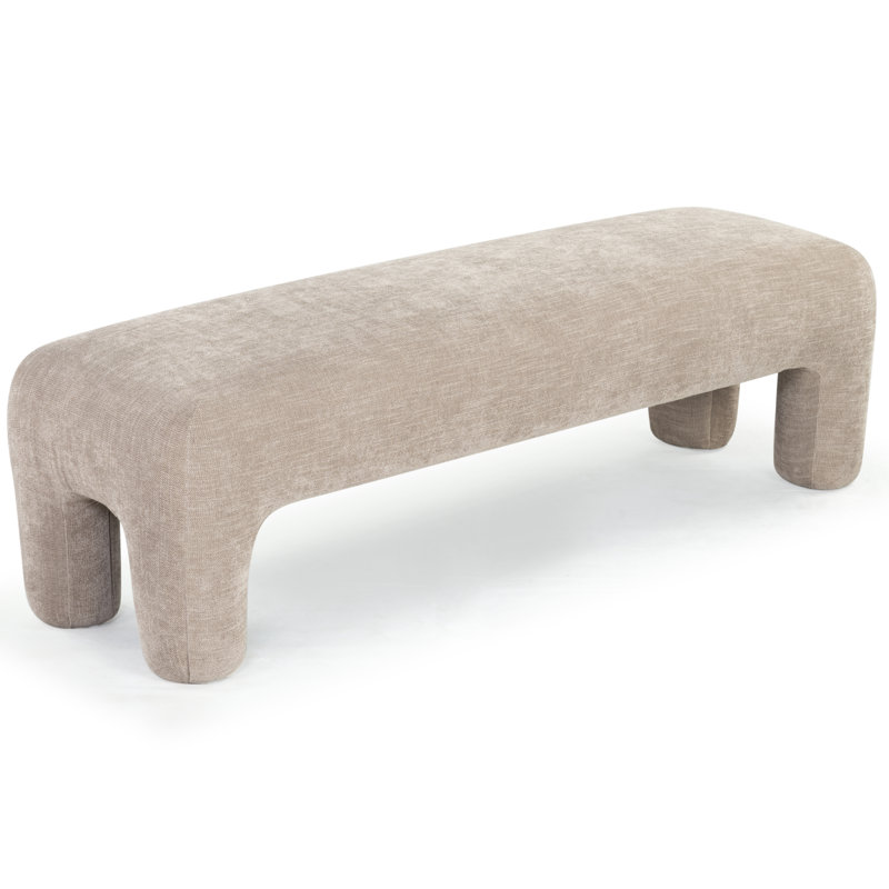 Tamlyn Performance Fabric Bench, Light Brown