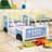 Car-Shaped Platform Bed With Decorative Wheels-80723392-80723393