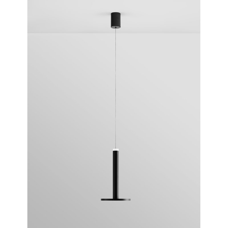 1 - Light Black LED Dome Pendant