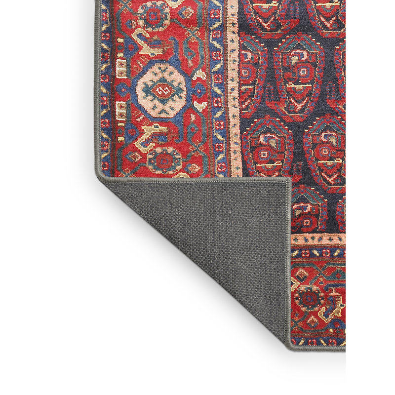 Tapis à motif oriental rouge / brun, Rectangle 8 pi x 12 pi