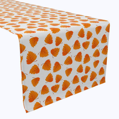Table Runner, 100% Cotton, October Leaves