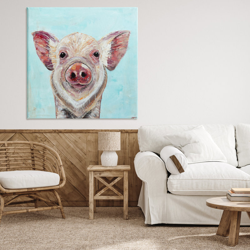 Toile de porcelet Babe Screen, design par Jennifer Seeley, H 36 po x l 36 po