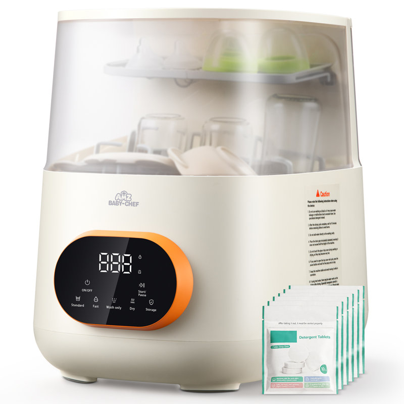 Lave-biberons et séchoir vapeur SNDOAS, machine de nettoyage tout-en-un pour biberons, pièces de tire-lait et articles de puériculture