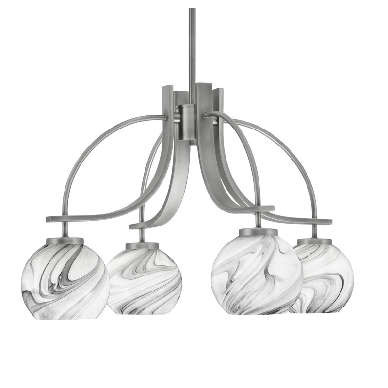 Lustre Cavella, Graphite, H 14,75 po x l 25 po x P 25 po, 4