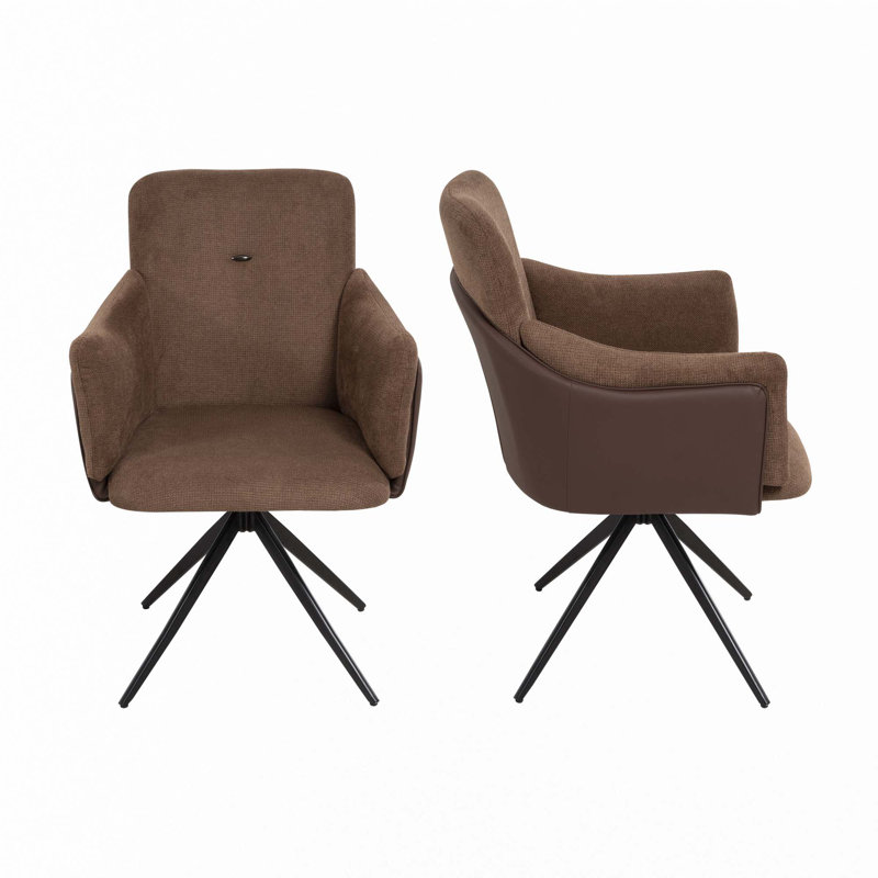 360° Swivel Dining Chairs, Orange