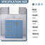Meuble-lavabo 30 po avec lavabo en céramique-114234802