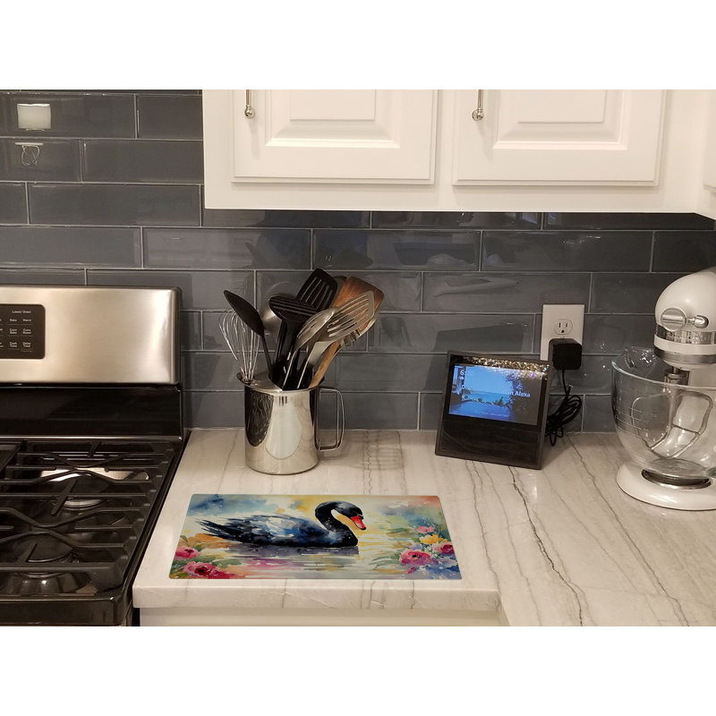 Black Swan Glass Cutting Board