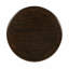 Table de bout ronde en bois Retro, table d'appoint avec base en X pour salle à manger ou salon en famille.  Espresso